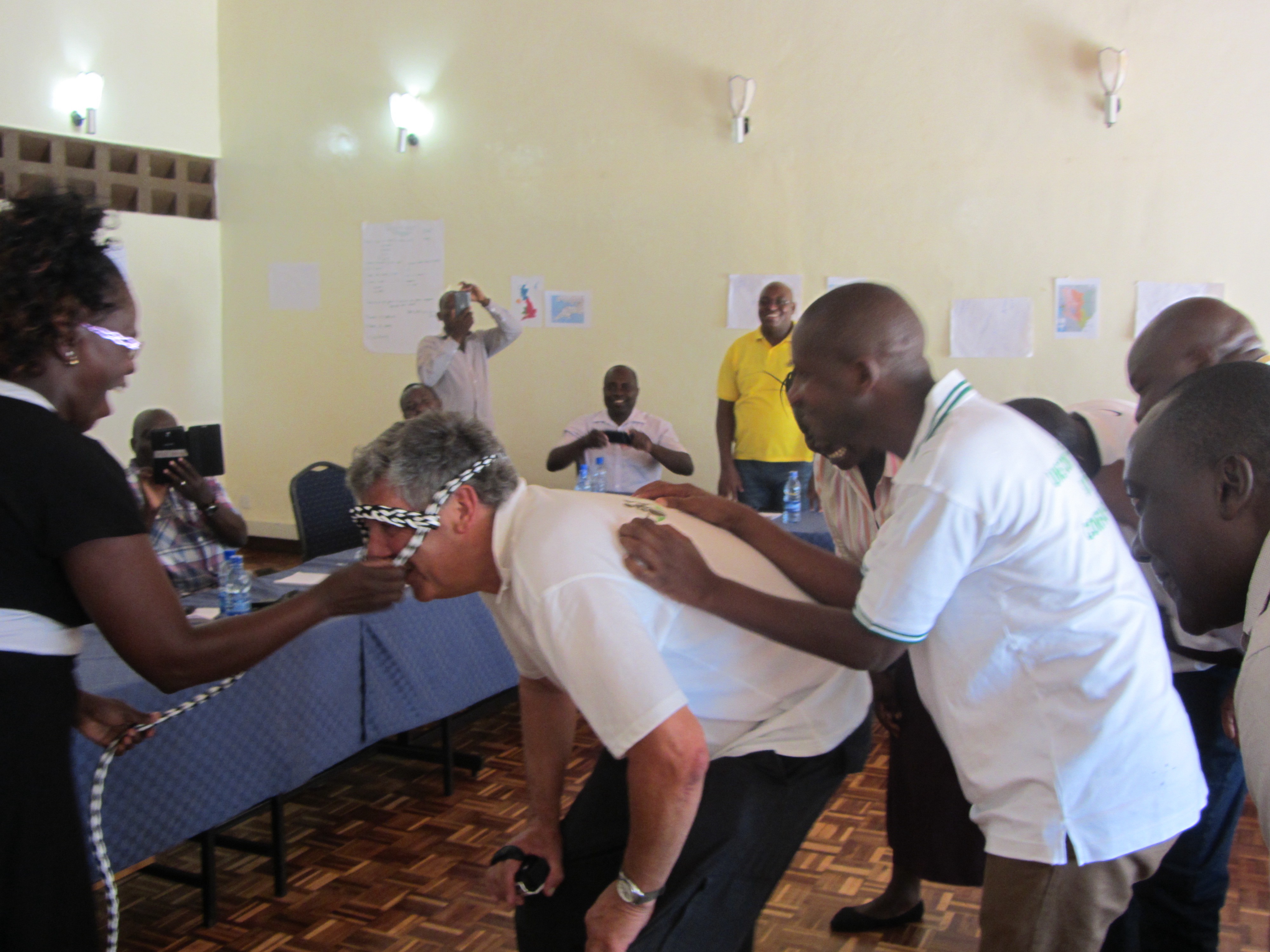 Training in Kenya as part of Send a Cow programme